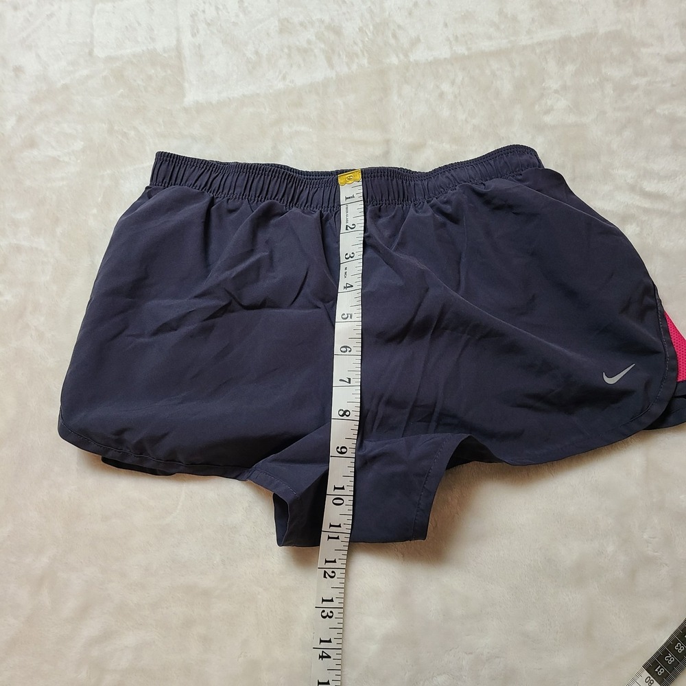 Nike Dri-Fit Tempo Running Shorts Women's Small Dark Gray Brief Lined 3" Inseam - Picture 12 of 13